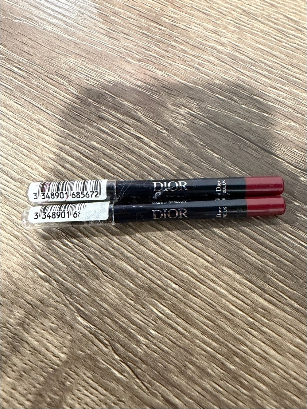 2 x Dior Rouge Dior Contour Lip Liner in 909 Midnight Tester Size 0.8 g NEW